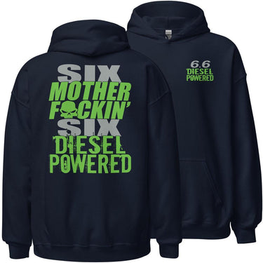 6.6 MF'N Duramax Diesel Hoodie Sweatshirt in navy